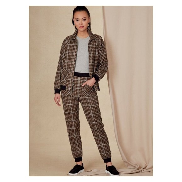 Vogue V1832 Misses XS to XXL Joggers and Jacket Uncut Sewing Pattern 2021 - Picture 4 of 10